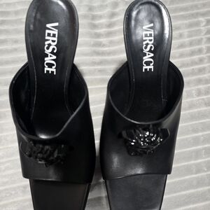 Versace Elegant Black Mules